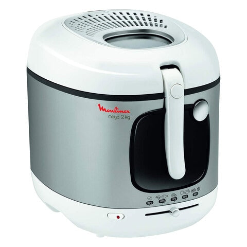 2100 Watts, 3 Litre Moulinex AM480027 Mega Deep Fryer, White - BrandCart Kenya